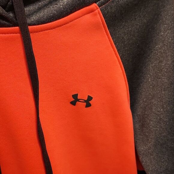 Under Armour Women's Semi-Fitted Pullover Hoodie Bright Pink & Gray Size M - Picture 2 of 10